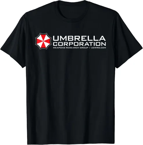 Umbrella Corporation Camiseta con logotipo, Negro, S
