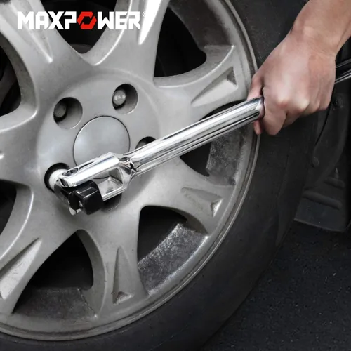 Miniatura 7 de MAXPOWER Barra de disyuntor de 24 pulgadas de doble transmisión con mango flexible de transmisión de 3/4 de pulgada y de 1/2 de pulgada