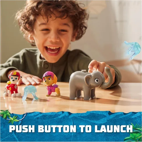 Miniatura 5 de Paw Patrol: figuras de acción de Jungle Pups Marshall, Skye y elefante con lanzador de proyectiles, juguetes para niños y niñas a partir de 3 años