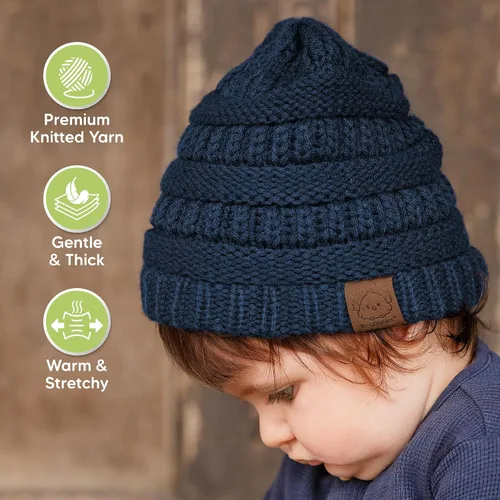 Miniatura 85 de KeaBabies 3-Pack Baby Beanies for Boys, Girls - Stretchy Knit Baby Hats, Cute Newborn