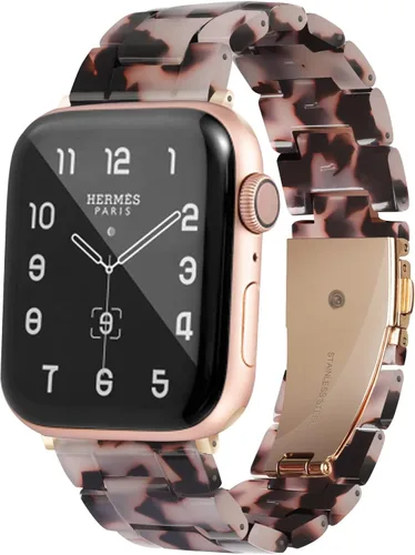 Miniatura 20 de HOPO Compatible With Apple Watch Band Thin Lightweight Resin Strap Bracelet Fashion Wristband Replacement For iWatch Bands Series Ultra 11 10 9 8 7