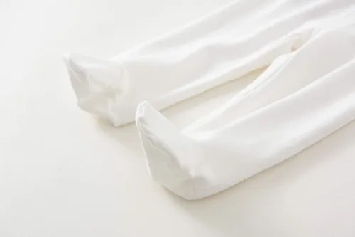 Miniatura 5 de ACESTAR Pantalones de algodón con pies de cintura alta para recién nacidos, para bebés de 0 a 12 meses, paquete de 3 unidades, 1 paquete