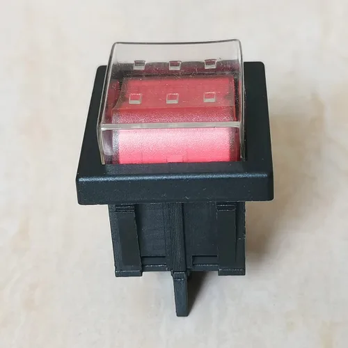 Miniatura 4 de 1 pieza KEDU HY12 Interruptor basculante ON Off Interruptores de botón pulsador con luz AC125V/250V/400V