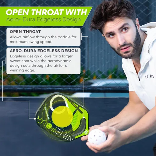 Miniatura 5 de Apex Pro Series - Paleta de pickleball de fibra de carbono 3k, aprobada por USAPA, superficie de alto giro, control definitivo, núcleo