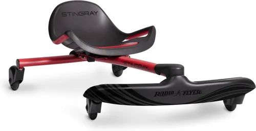 Miniatura 7 de Radio Flyer Stingray Patinete de conducción con deriva divertida para niños de 3 a 8 años, acción de giro de 360°, asiento ajustable para niños