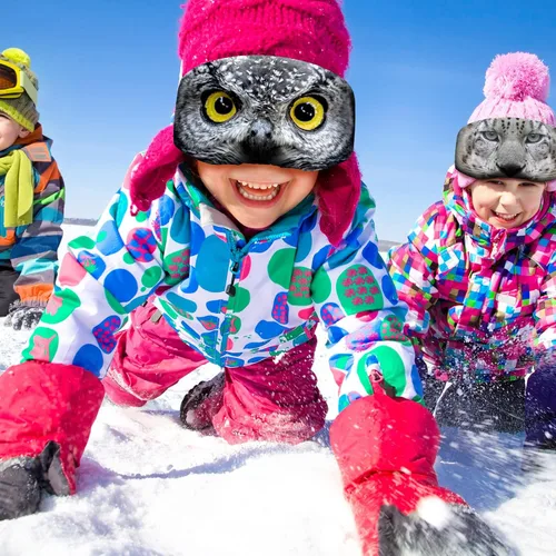 Miniatura 5 de Civaner 4 Piezas Funda para Gafas de Esquí y Snowboard, Funda para Gafas de Microfibra, Protección Contra Rayones y Polvo para Viajes Animal