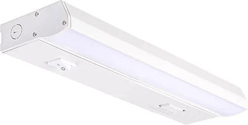 PARMIDA - Iluminación LED para debajo del gabinete, instalación cableada, 10 pulgadas, 6.5 W, 5CCT seleccionable por color, 2700 K/3000 K/4000