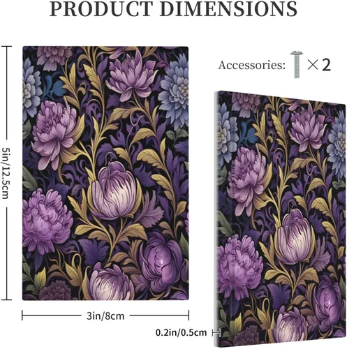 Miniatura 52 de Decorative Outlet Covers Blue Background White Cat Daisy Floral 2-Gang 1-Gang Wall Plate Single Toggle/Rocker Farmhouse Style Light Switch Covers