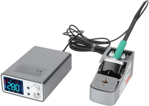Miniatura 3 de Estación de soldadura inteligente, pantalla digital de grado profesional, control PID de 96 W, mango T210 de calentamiento rápido para reparación