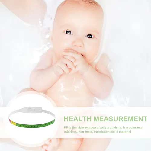 Miniatura 7 de Cinta métrica de cabeza de 22.0 in de circunferencia de la cabeza, herramienta de medidor de cinta métrica para bebés pediatría y brazo colorido