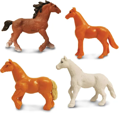 Miniatura 6 de Safari Ltd. Horses TOOB - 12 mini figuras pintadas a mano incluyendo frisón, Haflinger, semental, bahía, castaño, Jutlandia, Trakehner, Clydesdale