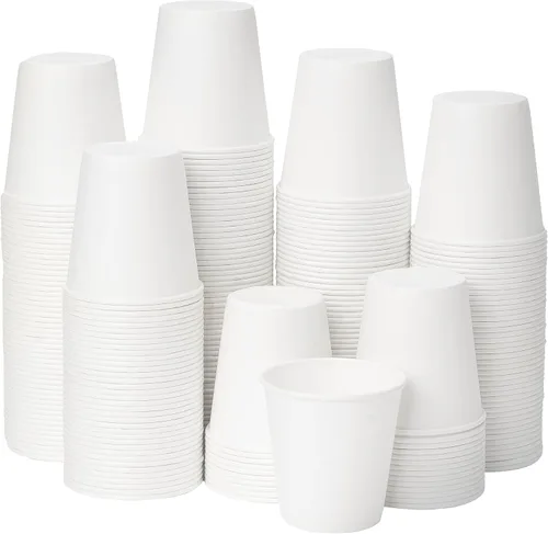 Miniatura 24 de RACETOP Paquete de 300 tazas de café de papel de 3 onzas para baño, vasos desechables para enjuague bucal, vasos de papel pequeños para fiestas