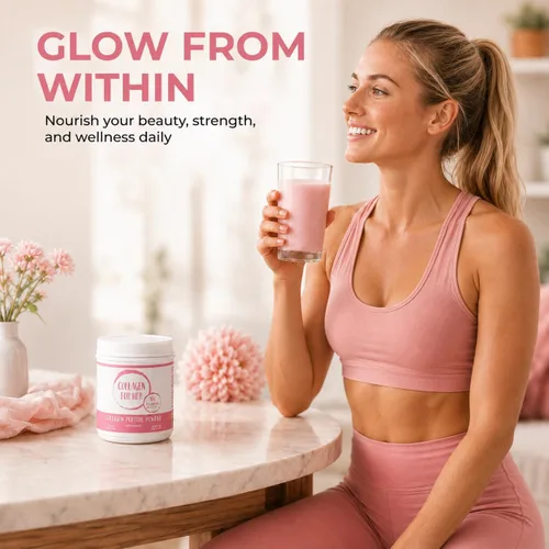 Miniatura 3 de Collagen For Her: Polvo de péptidos de colágeno sin sabor – Suplemento de proteína de colágeno hidrolizado para mujeres Vital para el cabello