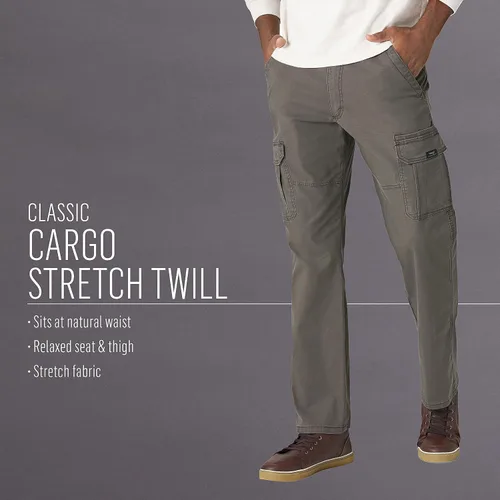 Miniatura 5 de Wrangler Authentics - Pantalón cargo, elástico y de corte holgado para hombre