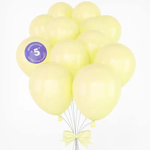 Miniatura 9 de HOUSE OF PARTY Globo de fiesta verde pastel – 100 unidades Globos de látex de 5 pulgadas con diferentes tamaños para decoraciones de graduación