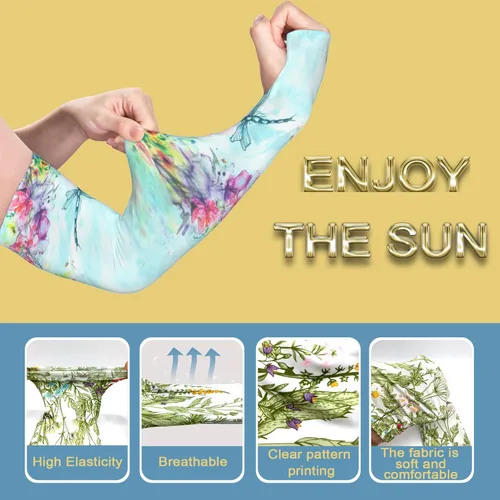 Miniatura 4 de Mangas de jardinería, mangas de enfriamiento de brazo de protección solar para jardinería, mangas a prueba de espinas para cubrir brazos para Azul