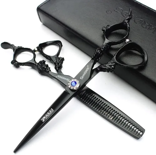 Miniatura 4 de Tijeras de corte de pelo, tijeras profesionales de peluquería de 6 pulgadas, uso doméstico para hombre, mujer, adultos, niños, bebés