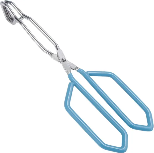 Miniatura 12 de MSY BIGSUNNY - Pinzas de tijera de acero inoxidable de 10 pulgadas, pinzas para alimentos de cocina con mango antideslizante, agarre cómodo, pinzas