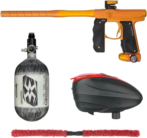 Miniatura 25 de Action Village Empire Mini GS TP Contender Kit de pistola de paintball con tanque 68/4500 Negro Polvo/Negro Polvo