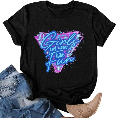 Atuendo de los años 90 para mujer camiseta vintage de los años 80, camiseta casual de los años 90 y 80 para nostalgia