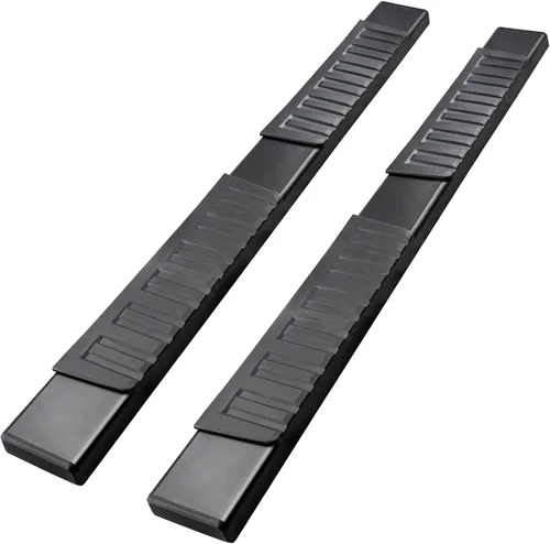 Miniatura 5 de Estribos de 6 pulgadas compatibles con Toyota Tundra Crew Max Cab 2022-2026. Estribos Toyota Tundra barras Nerf negras, escalones laterales