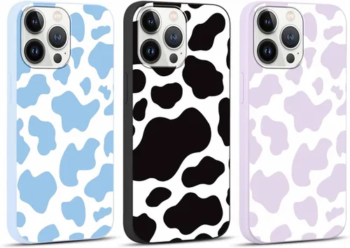 Miniatura 15 de Paquete de 3 Fundas Bonitas con Estampado de Guepardo para iPhone 13/14 de 6.1" Funda de Teléfono, Fundas de Diseño Estético de Leopardo Silicona