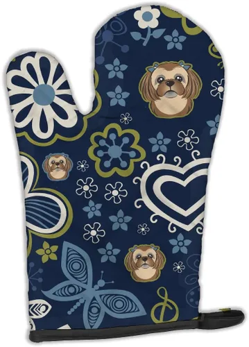 Miniatura 67 de Caroline's Treasures BB4020OVMT Dog House Collection Border Collie - Guante de horno grueso resistente al calor para sartenes calientes y horno