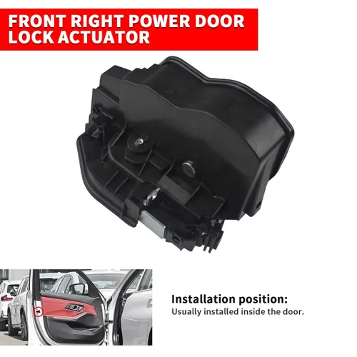 Miniatura 4 de 937-801 51217202146 Cerradura delantera derecha de la cerradura de la puerta del actuador del motor del pestillo compatible con BMW 320i 328i 330i