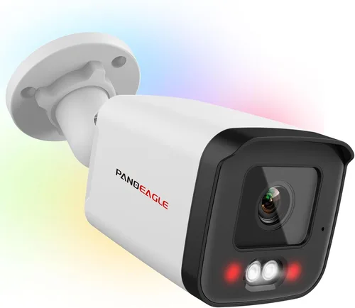Miniatura 10 de PANOEAGLE Cámara de seguridad IP PoE de doble lente de 4 MP para exteriores con gran angular panorámico de 180°, visión nocturna a
