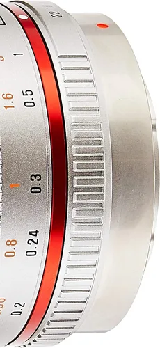 Miniatura 3 de Samyang SY12M-MFT-SIL 0.472 in F2.0 Lente ultra gran angular para cámaras Olympus/Panasonic Micro 4/3, color plateado