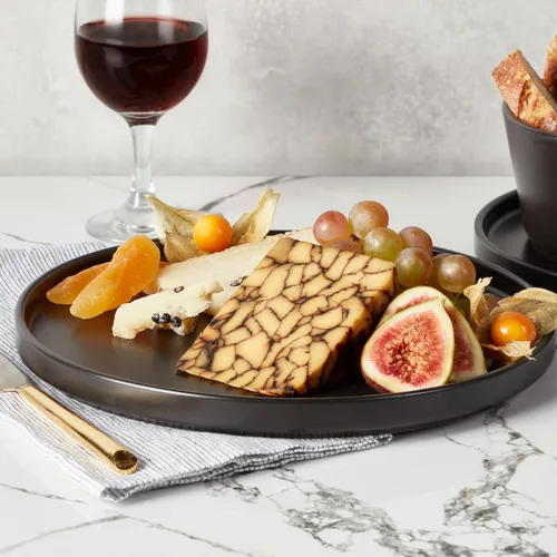 Miniatura 6 de Stone Lain Celina - Juego de vajilla de gres de 32 piezas, platos y tazones, colección de platos negro mate, servicio para 8, estilo minimalista
