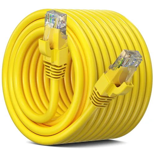Miniatura 45 de Maximm Cable Ethernet Cat 6, cable de red y conexión de alta velocidad de 100 pies, UTP, 10 Gbps, cable Ethernet de 550 MHz, color negro