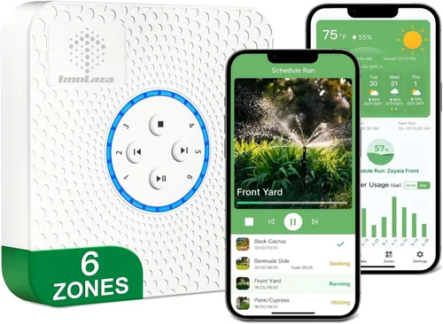 Miniatura 17 de ImoLaza ET Master Controlador inteligente de rociadores de 4ª generación: controlador de riego WiFi de 4 zonas mejorado con riego automatizado