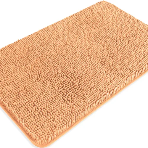 Miniatura 322 de Alfombra de baño pequeña de 12 x 18 pulgadas, lavable y absorbente, antideslizante, alfombra de baño de felpilla gruesa y suave para baño, ducha