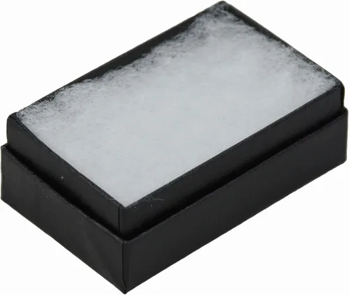 Miniatura 3 de JPB - Joyero de algodón con diseño de remolino negro #21 (caja de 100) de 2.5 x 1.5 pulgadas