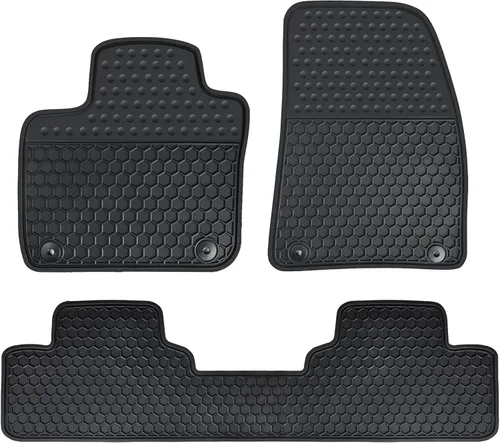 Miniatura 10 de Alfombrillas de coche a medida para Volvo XC60 2018-2025 (No para híbrido) T5 T6 Momentum, alfombrillas de goma negras para auto, protección
