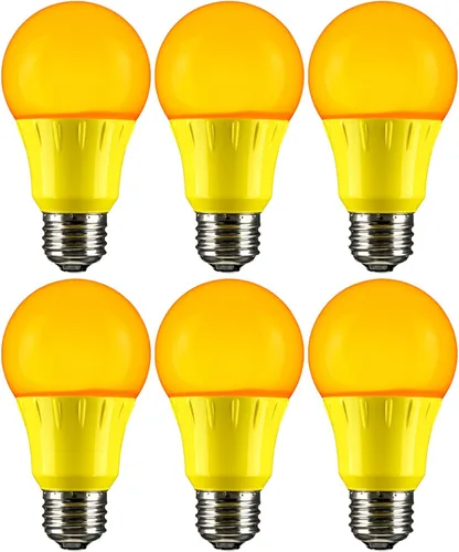 Miniatura 15 de Sunlite 40452 - Foco de luz LED de color A19, 3 W (equivalente a 25 W), base mediana E26, no regulable, certificación UL, decoración de fiestas