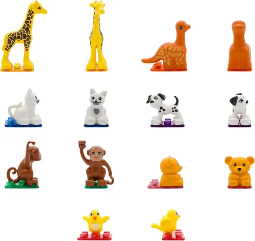 Miniatura 7 de PicassoTiles Juego de figuras de acción de animales magnéticos para imán, bloque de construcción educativo, kit de aprendizaje STEM de construcción