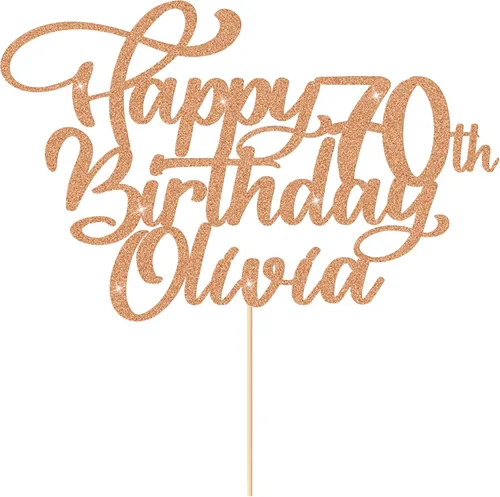 Decoración personalizada para pastel de cumpleaños, decoración de pastel de cumpleaños, cualquier nombre, edad 1, 10, 16, 18, 20, 21, 30, 40, 50,