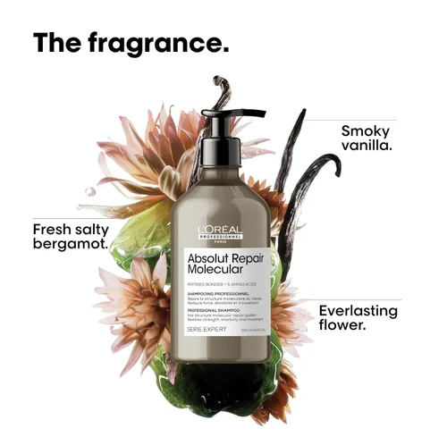 Miniatura 6 de L'Oréal Professionnel Paris Absolut Repair Molecular Hair Care Set - Champú sin sulfato, suero de enjuague y máscara sin enjuague para cabello
