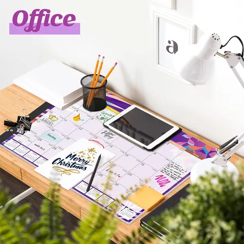 Miniatura 6 de Gannyfer Calendario de escritorio 2026-18 meses, calendario de escritorio grande, para usar ahora hasta diciembre de 2026, calendario de escritorio