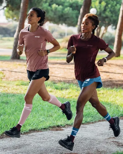 Miniatura 6 de Calcetines deportivos para correr para mujer, de corte redondo, calcetines CEP de corte medio