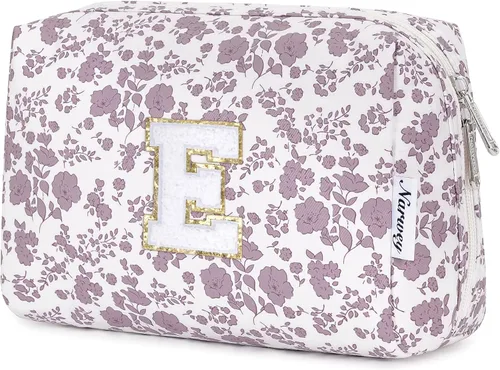 Miniatura 47 de Narwey Bolsa de maquillaje con inicial, regalos de graduación para adolescentes, niñas, niños y adolescentes, cosas de moda de 6 a 18 años, bolsa