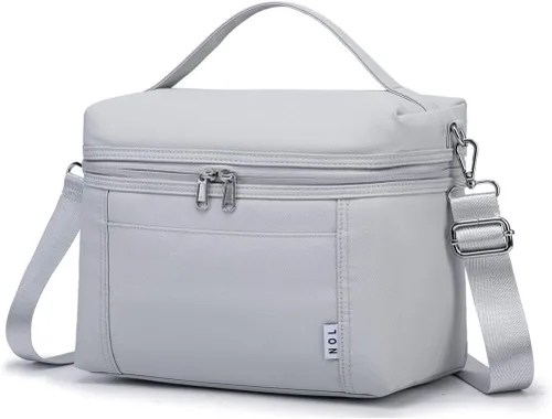 Miniatura 34 de NOL Natural Organic Lifestyle - Loncheras aisladas para mujer, bolsa enfriadora, ligera, de nailon, impermeable, para el trabajo