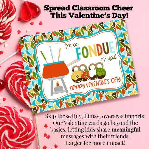 Miniatura 8 de AmandaCreation - Tarjetas para el día de San Valentín con chispas de chocolate con chispas de chocolate para regalar a amigos y compañeros de clase