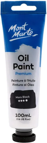 Miniatura 14 de Pinturas al óleo Mont Marte, 3.38 onzas líquidas Titanio Blanco
