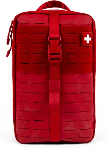 My Medic MYFAK - Kit médico grande (PRO) – Esenciales de supervivencia de primeros auxilios de emergencia y suministros de bolsa de viaje | Rojo