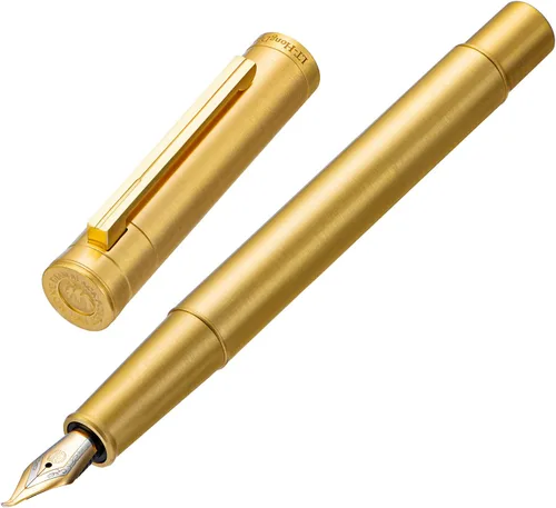 Miniatura 45 de Hongdian Bolígrafo Rollerball Bosque Azul Oscuro con Repuesto de Tinta Negra Schmidt, Diseño Clásico con Estuche de Metal para Firma de Negocios