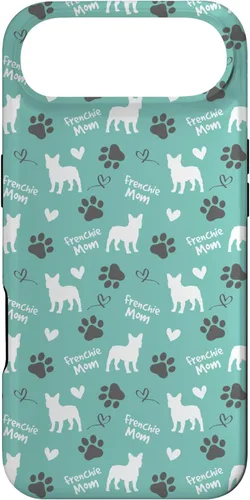Miniatura 26 de Funda para iPhone 13 Pro Max Frenchie Mom Bulldog Francés Mamá Azul Mujeres