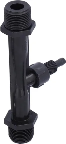 Miniatura 5 de Inyector de la irrigación, instalación fácil durable del tubo PVDF del mezclador de Venturi de la profundidad de trabajo de G3/4 0.0-8.2 ft